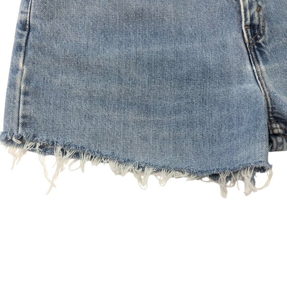 Levi's 560 Vintage Women's Cutoff Denim Shorts Distressed and Frayed Hem Size 12 - Picture 5 of 16